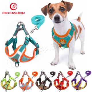 Pet Dog Harness With Leash Pet Adjustable Reflective Vest Puppy Harness Vest for Dog Traction Rope