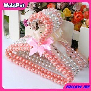 Clothes Hanger with Bow Non-slip ABS Children Faux Pearl Rack for Home