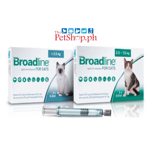 Broadline Flea, Tick and Worm Treatment Spoton for Cats 3x .9ml