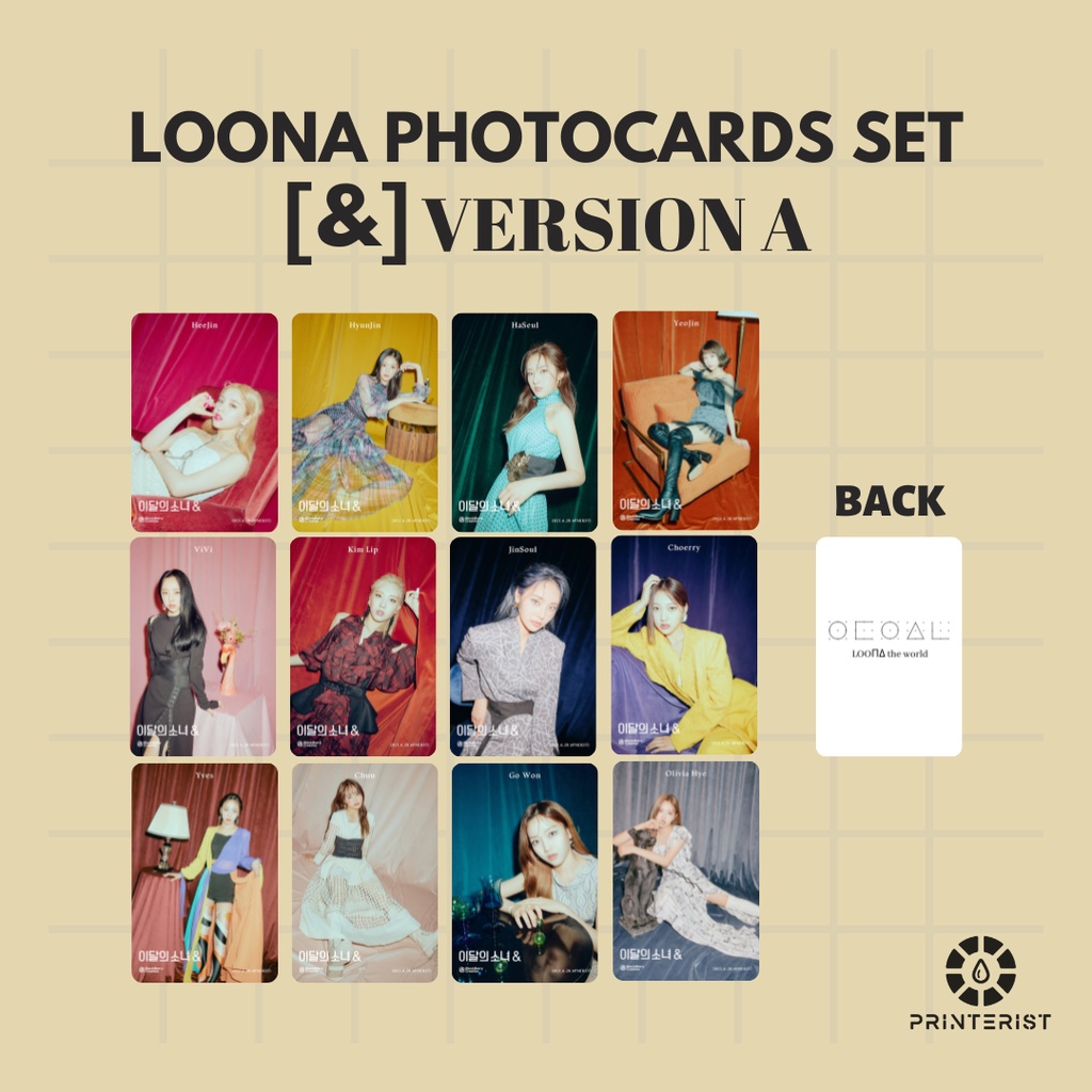 Loona [and] 4th Mini Album Photocards Set Shopee Philippines