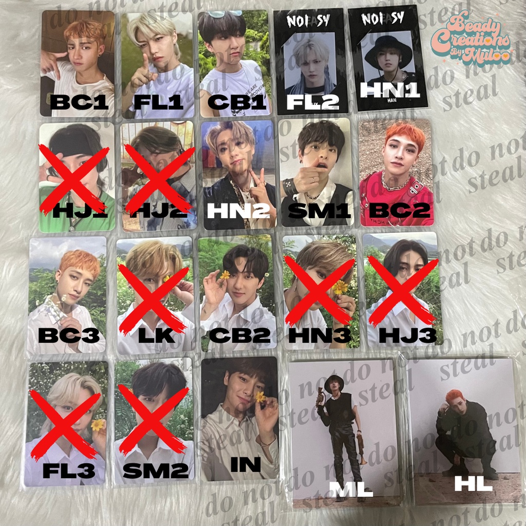 STRAY KIDS SKZ No Easy Photocards Bangchan Lee Know Changbin Jisung