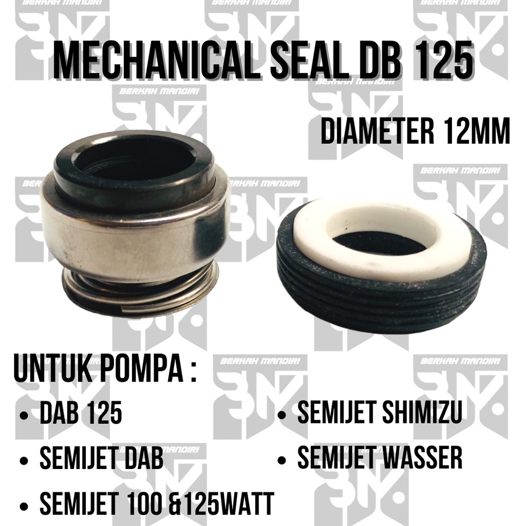 Mechanical Seal Water Pump JET 108 100 DAB DB 125 Mechanical12mm Water