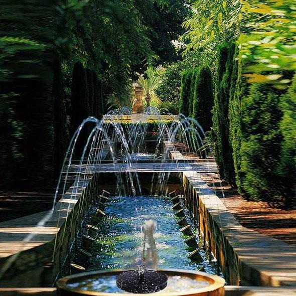 Solar Floating Fountain Floating Solar Fountain Garden Water Fountain Pool Pond Decoration Solar Pan #2
