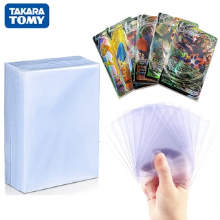 Pokemon Card Sleeves 100 pcs Transparent Playing Games VMAX Protector Cards Folder Yugioh Pokemon Case Holder
