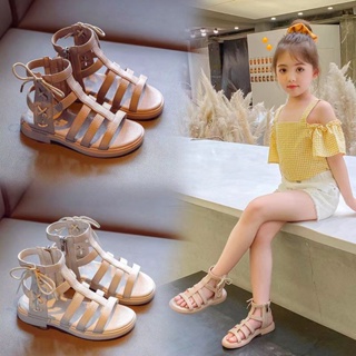 kid's rubber mid-top design Roman shoes style butterfly sandals size 24-35