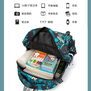 2022 new handsome schoolbags for primary school boys grades 3 to 6 ins tide cool print backpack for #7