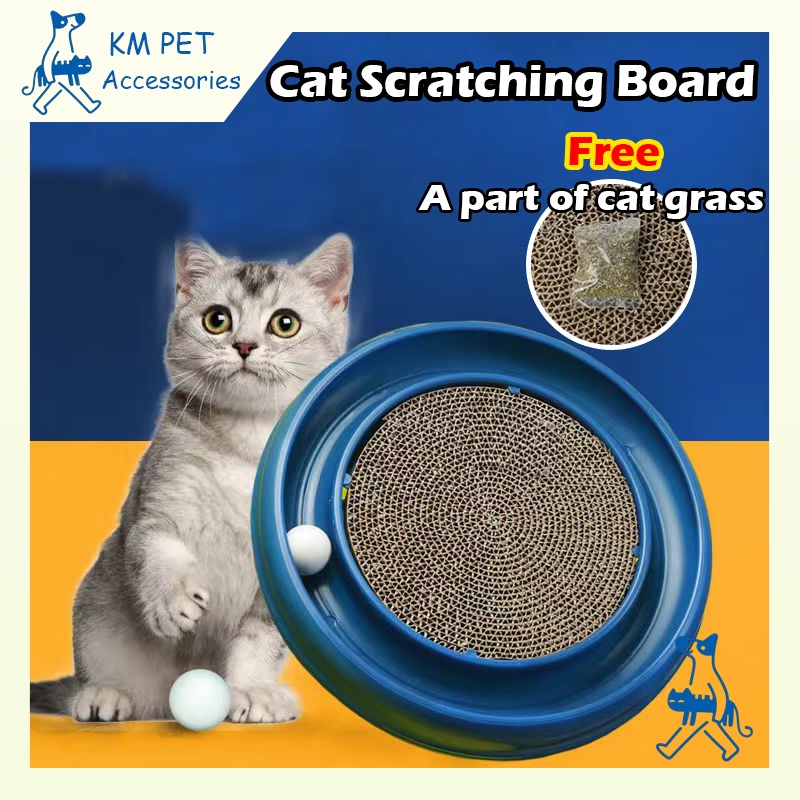 【Free Catnip】Cat Scratch Board Pad Detachable Bed for Cat Kitten Replaceable Corrugated Board
