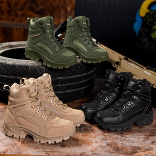 39-46size Boots for man Tactical Boots korean boots black boots Men's medium top shoes