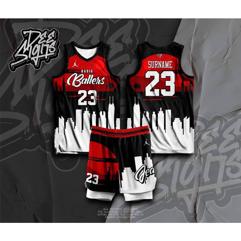 BALLERS 09 BASKETBALL JERSEY FREE CUSTOMIZE NAME AND NUMBER ONLY full