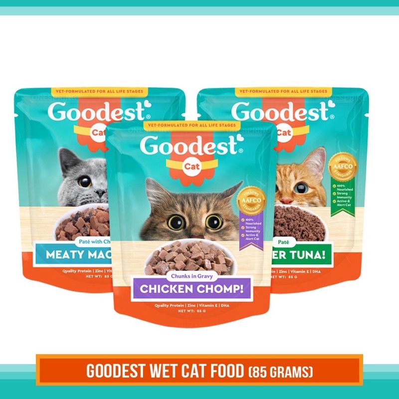 Goodest Cat Food Wet Pouch 85g Shopee Philippines