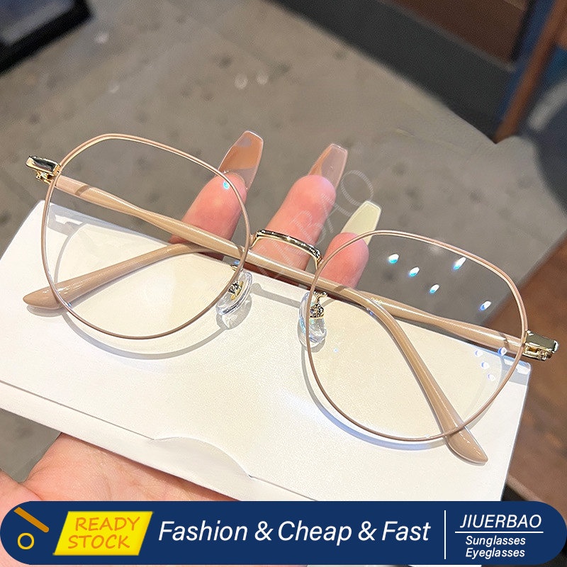 Korean Retro Anti Blue Eyeglasses Round Anti Radiation Glasses Metal
