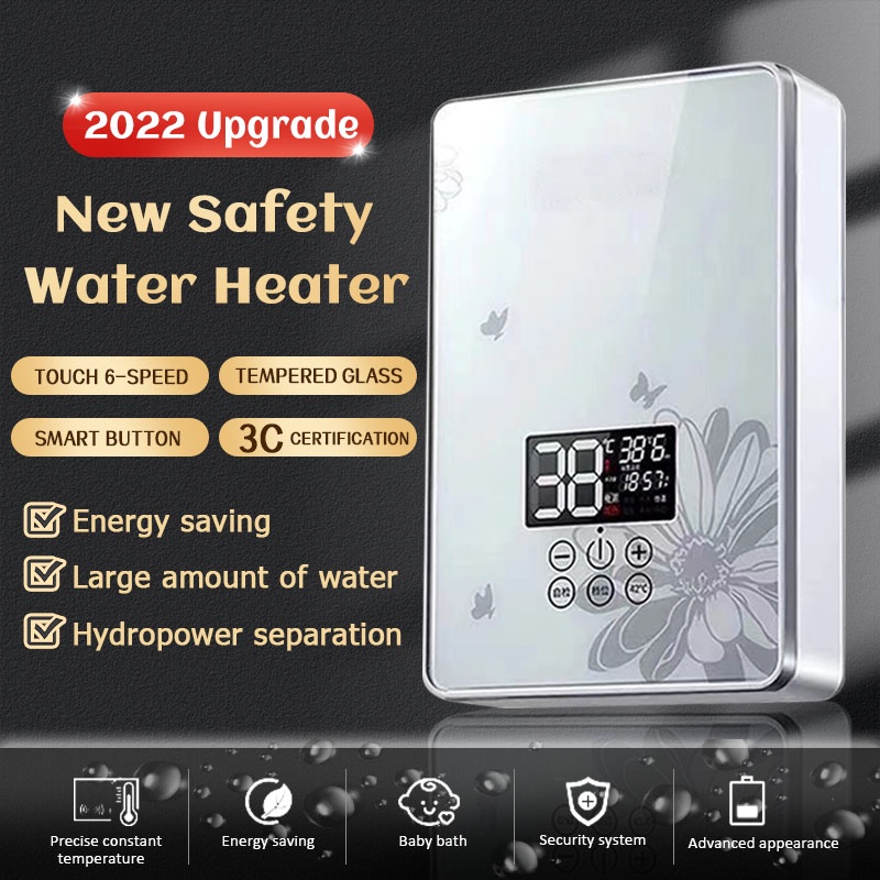High-quality instant electric water heater 6000W power shower heater 3  seconds to produce hot wat | Shopee Philippines