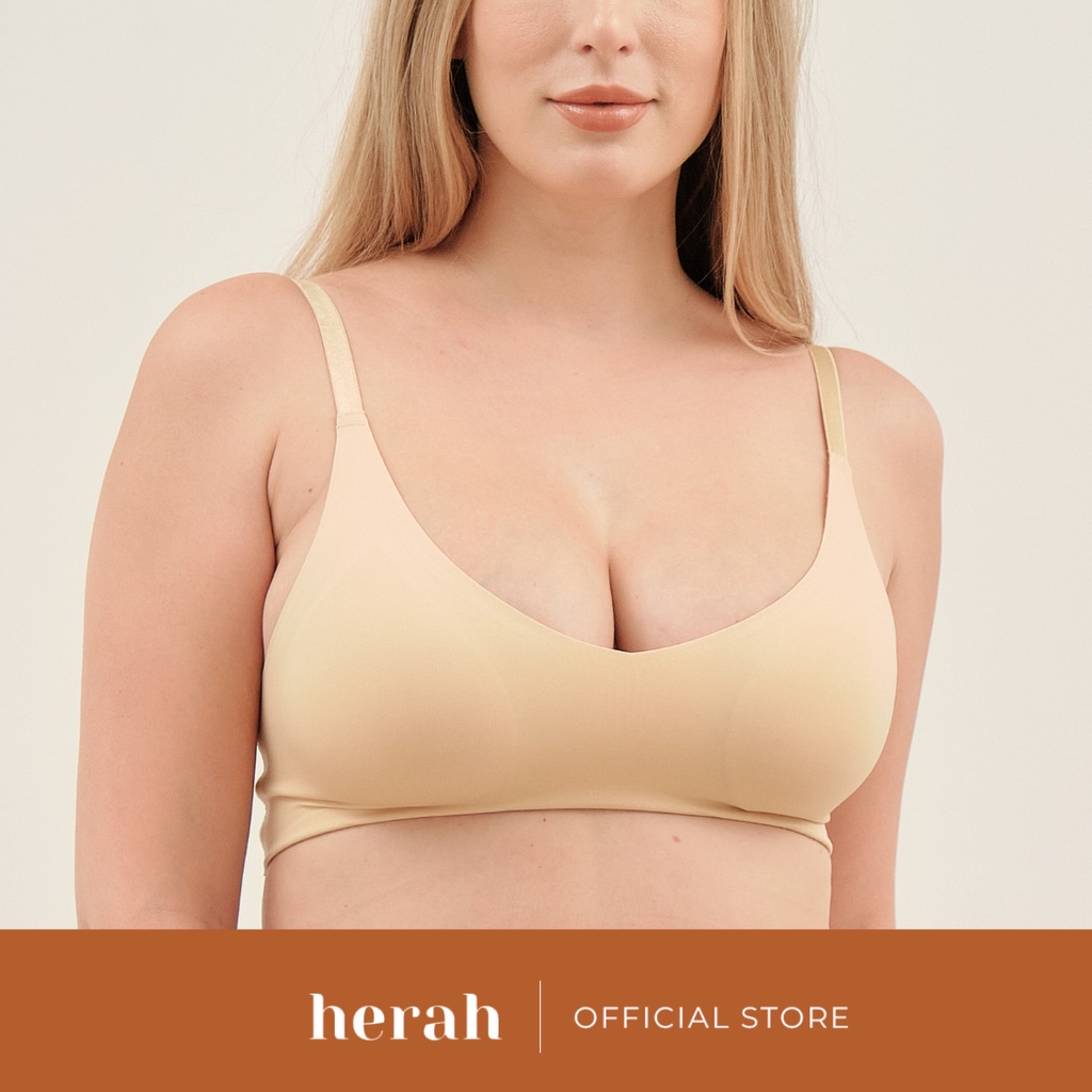 Herah Second Skin Seamless Bra with Convertible Bra Strap for Petite to