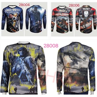 Round Neck Jersey Cycling Printed Call Of Duty Long Sleeve Sweater T-Shirts