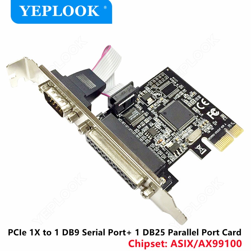 Pcie To Single Port Db9db25 Pci E X1 Rs232 Serial Port Lpt Parallel