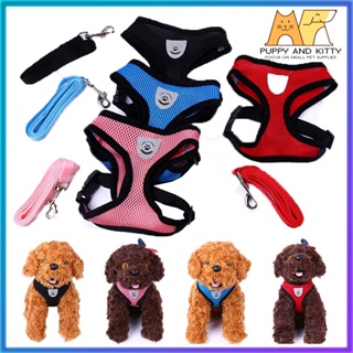 Dog Harness Leash pet cat Mesh Collar Leash Strap Complete Set Pet Adjustable Leash Belt Traction