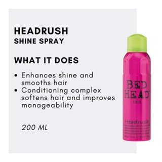 hair spray strong hold TIGI Bed Head Headrush Shine Spray #3