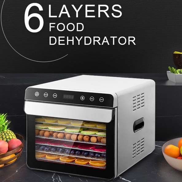 Lecon Latest Stainless Steel 6 Trays Digital Temperature Control