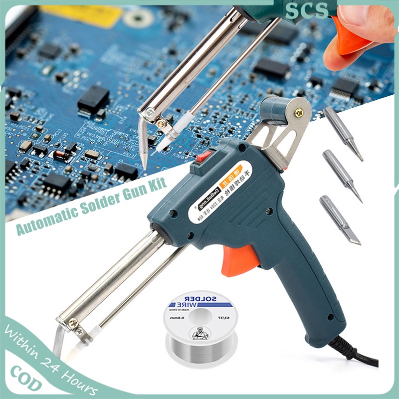 Soldering Gun 60W 220V Automatic Handheld Solder Iron Kit Welding Tool
