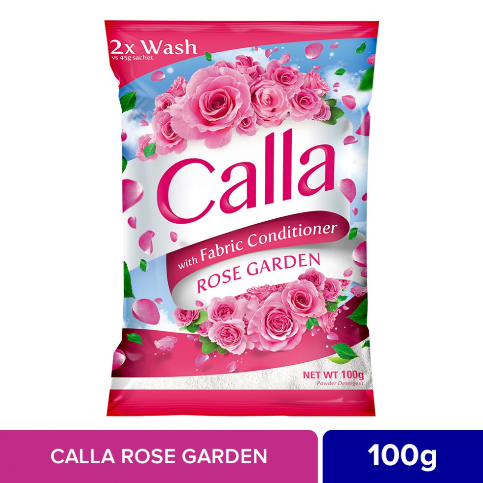 Calla Laundry Detergent Powder Rose Garden 100g 6s Shopee Philippines