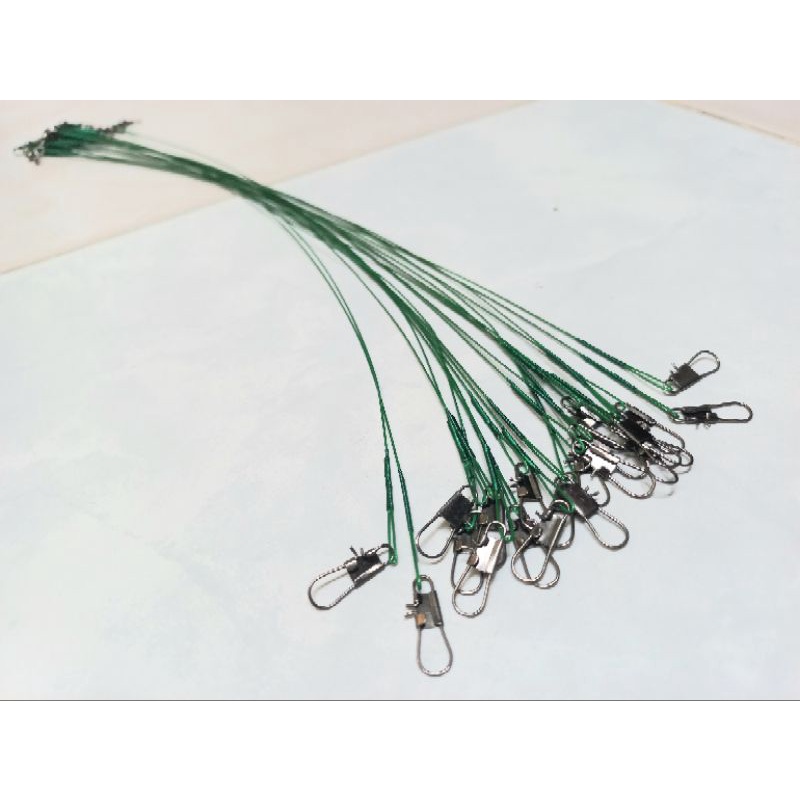 Anti Bite Leader Wire Coated Steel Snap And Swivel 