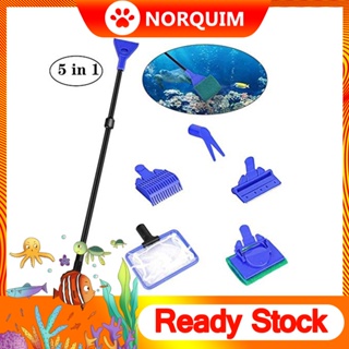 5 in 1 Glass Fish Tank Aquarium Brush Cleaning Fishnet Cleaner【Hot Sale】 dog bed xxl