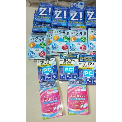 Rohto PC, Rohto Lycee, Rohto Z cool, Rohto A eyedrops from Japan ...