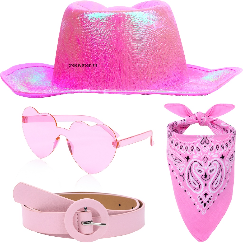 ritn 4 PCS Cowgirl Hat Pink Cowboy Hat ritn Shopee Philippines