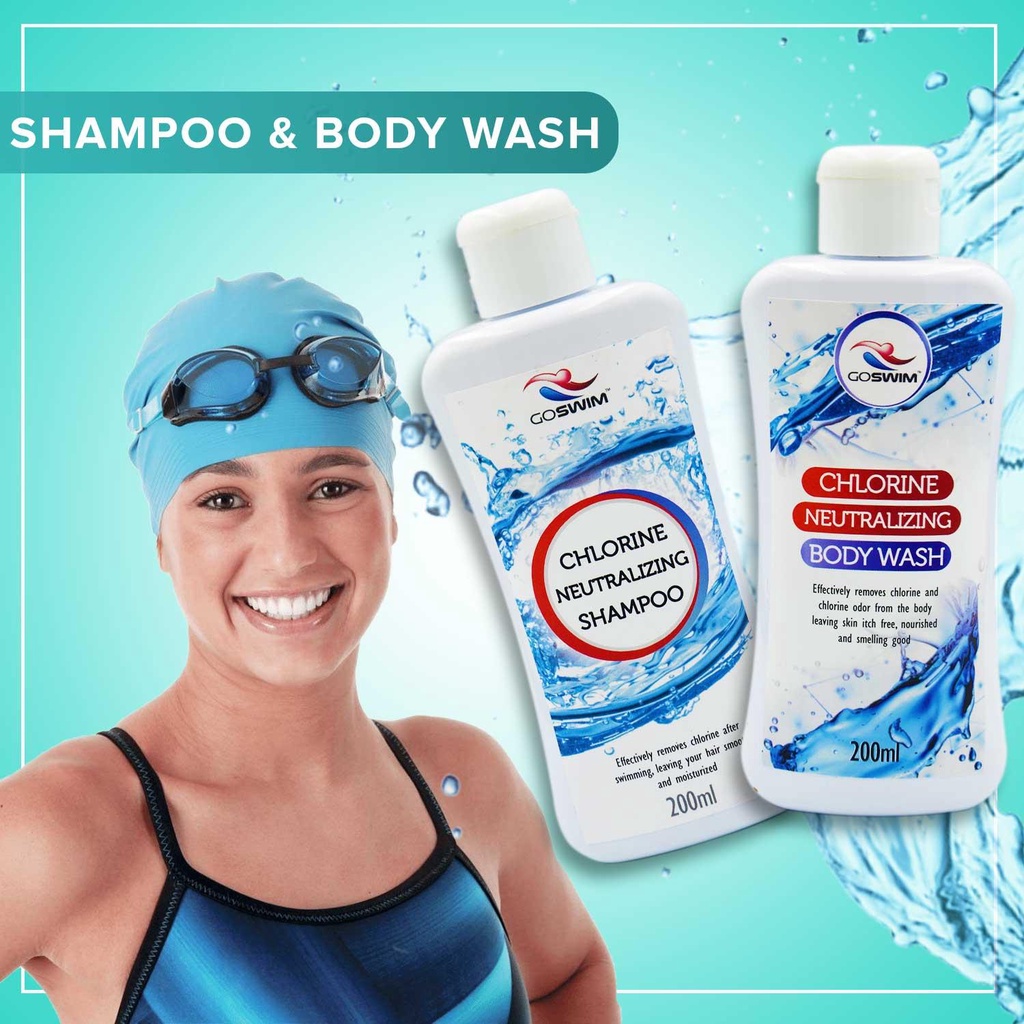 Anti chlorine GOSWIM Chlorine Neutralizing After Swim Body Wash and