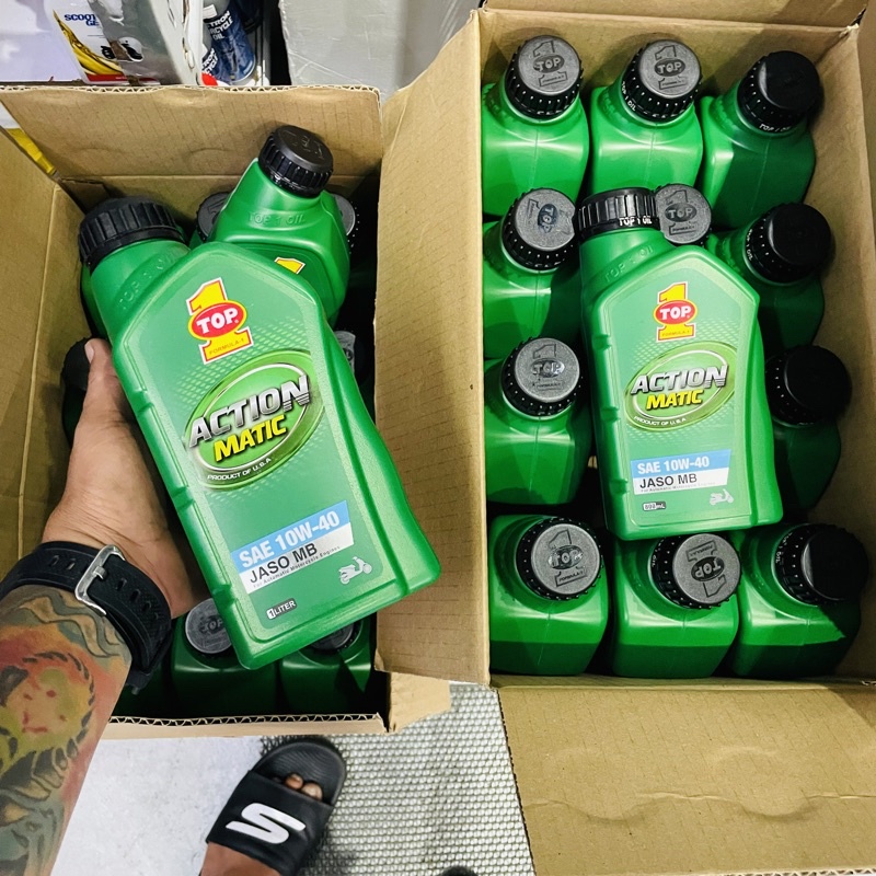 Top 1 Engine Oil Action Matic 1L and 800ml Shopee Philippines