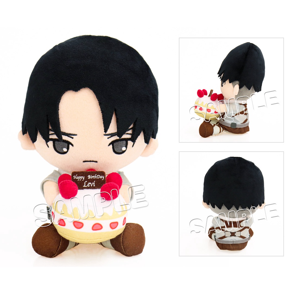 SALE] Authentic Limited Edition Attack on Titan Levi Birthday Plush 20cm |  Shopee Philippines