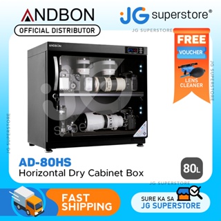 Andbon AD-80HS Horizontal Dry Cabinet Box 80 Liters Digital Display w/ Automatic Humidity Controller