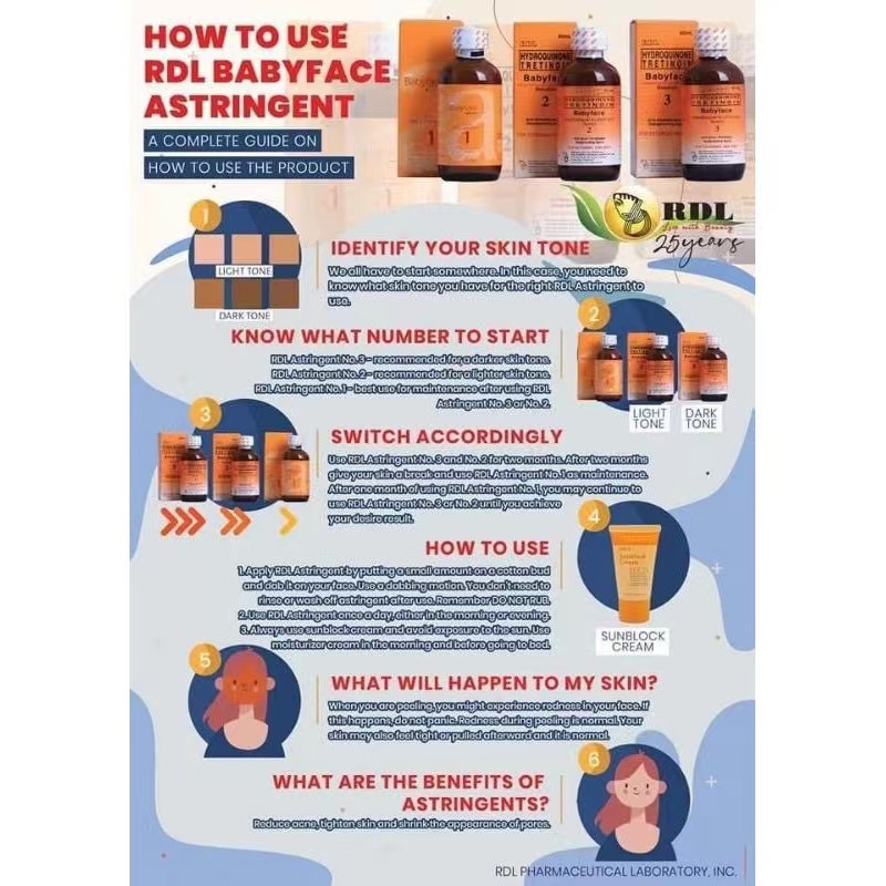 ( Buy 1 Take ) Rdl Babyface Solution3 60Ml` Shopee Philippines