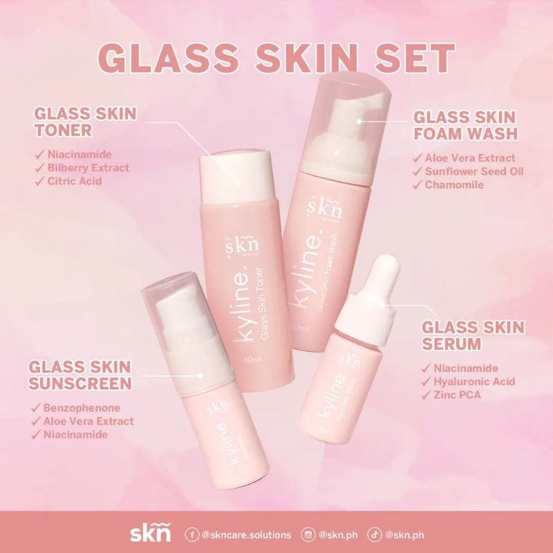 SKN Kyline Glass Skin Set | Shopee Philippines