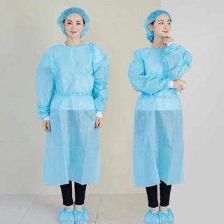 ln stockNEW◙Isolation Gown Non-Woven 25  and 40 GSM Coating Disposable #4