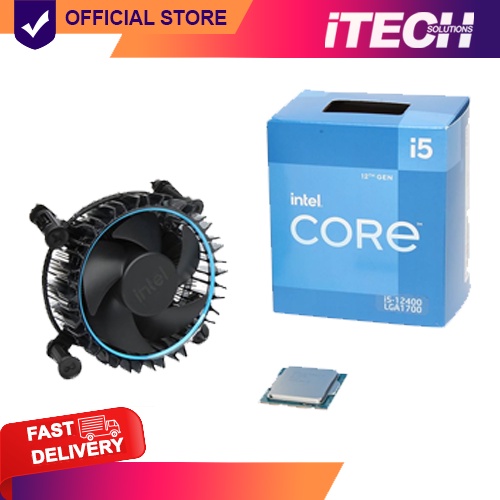 新品未使用Intel i5-12400F LGA1700 CPU Intel Core i5-12400F 2.5 GHz 6-Core LGA 1700 BX8071512400F B&H