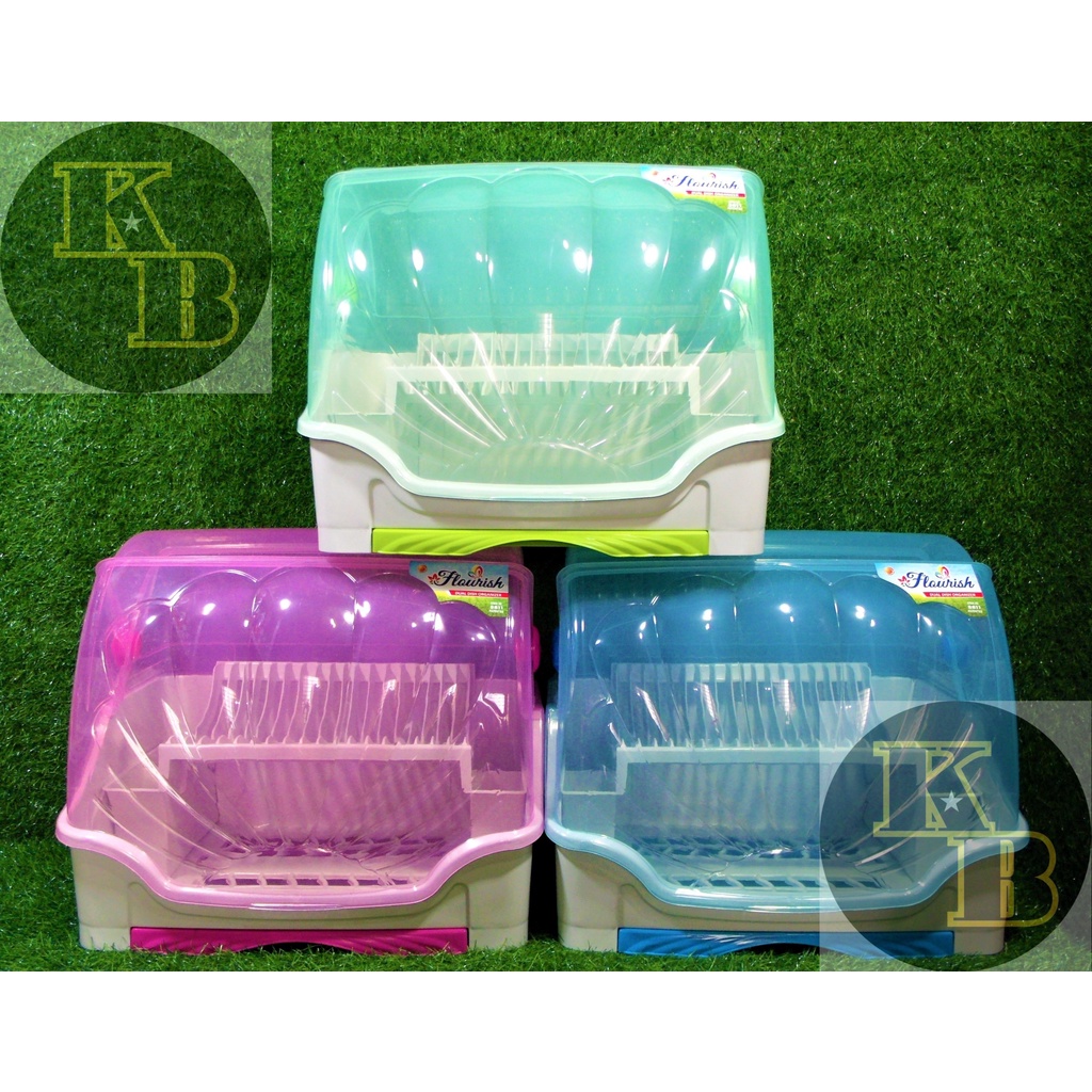 Uniglobal Flourish Double Layer Dish Organizer 8811 (3 Colors