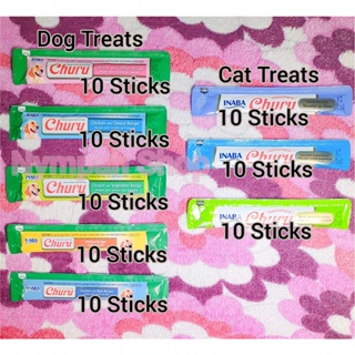 COD✐△✜Ciao Inaba Churu Wet Cat/Dog Treats 14g, 20g x 10 Sticks