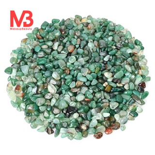 x8j▨Small Green Agate Pebbles, Decorative ed River Rocks, Ornamental Plant Aquarium Gravel Stones (