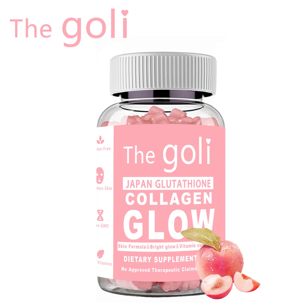 Thegoli Glutathione Collagen Gummies Anti-Aging Whitening Skin Glow ...