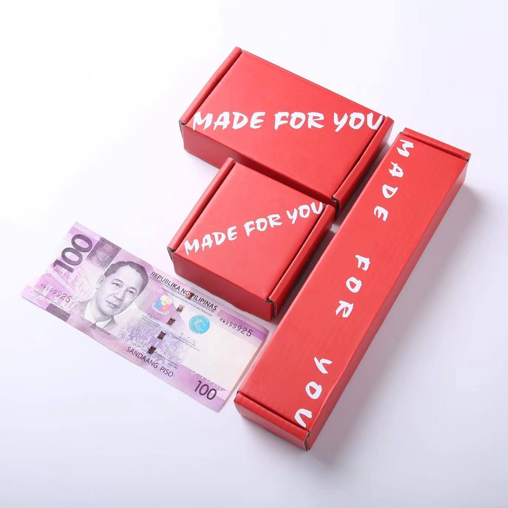 BOX Carton mailer box corrugated packaging Brown Kraft Lowest price red