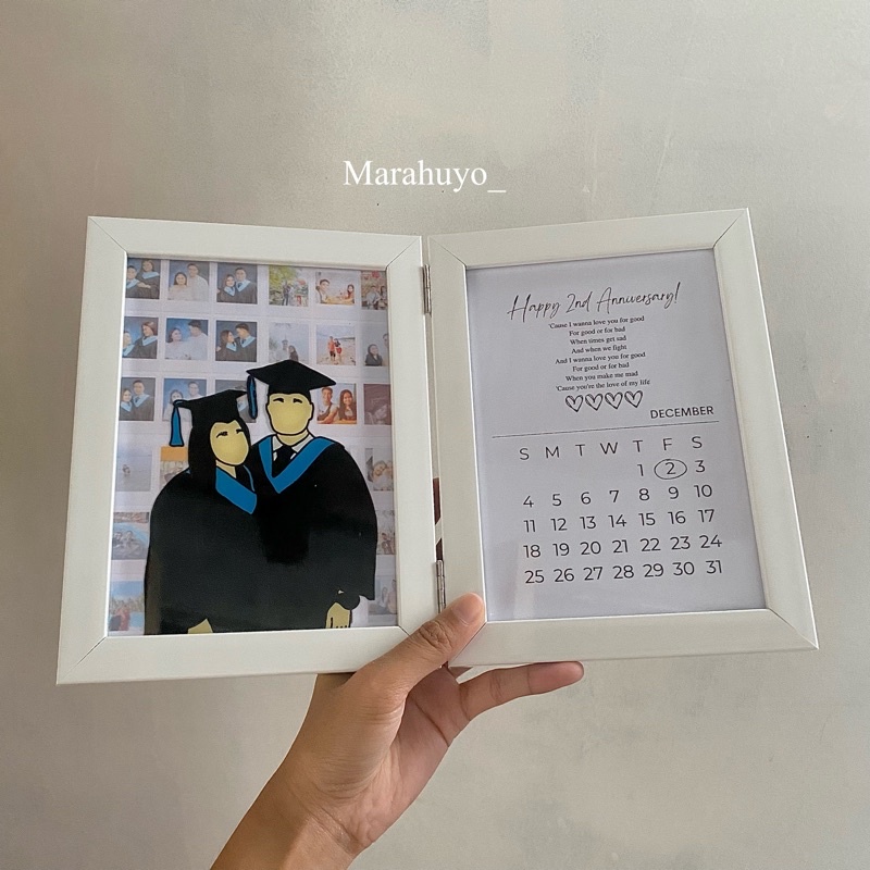 Marahuyo_ Customized Double Calendar Photo Painting Frame Gift Set
