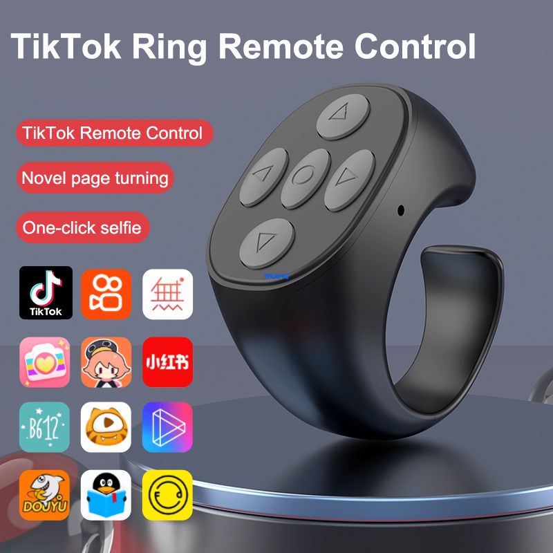 Bluetooth Fingertip Remote Control V5.3 Low P0wer Remote Page Turning ...