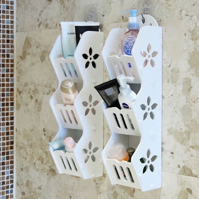 3 Layers Storage Rack Shelf Wall Hanging Organizer For Bathroom ...