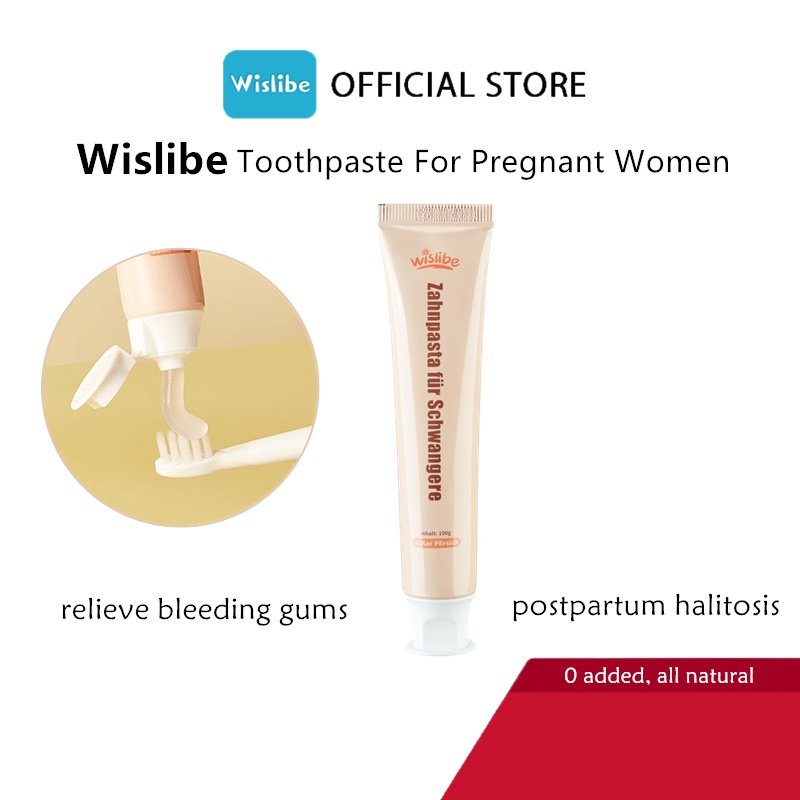 Wislibe Special Toothpaste for Pregnant Women Fluoridefree Relief From Bleeding Gums Pregnancy