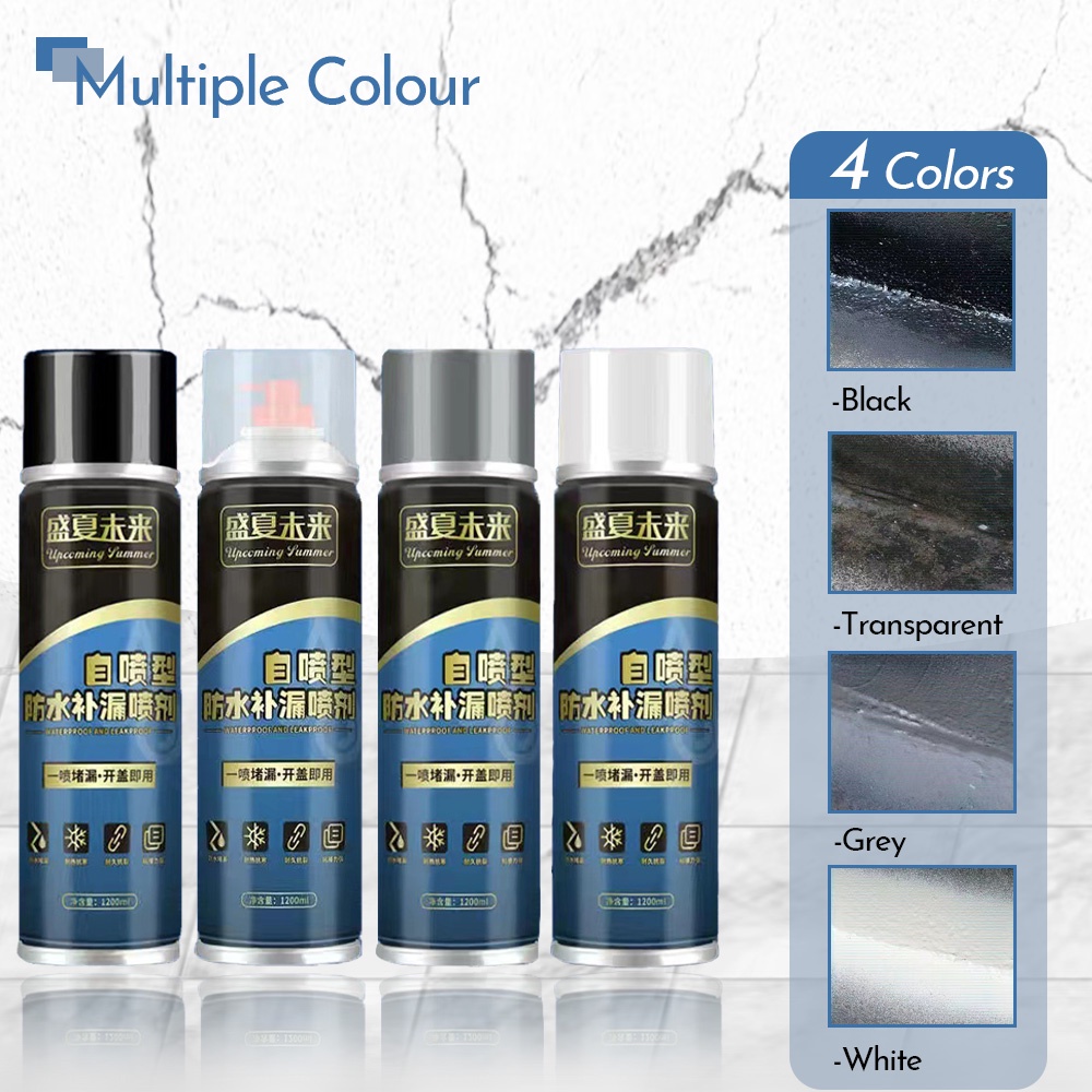1200ML Waterproof Spray Leak Repair Spray Sealant Spraying Roof Sealant