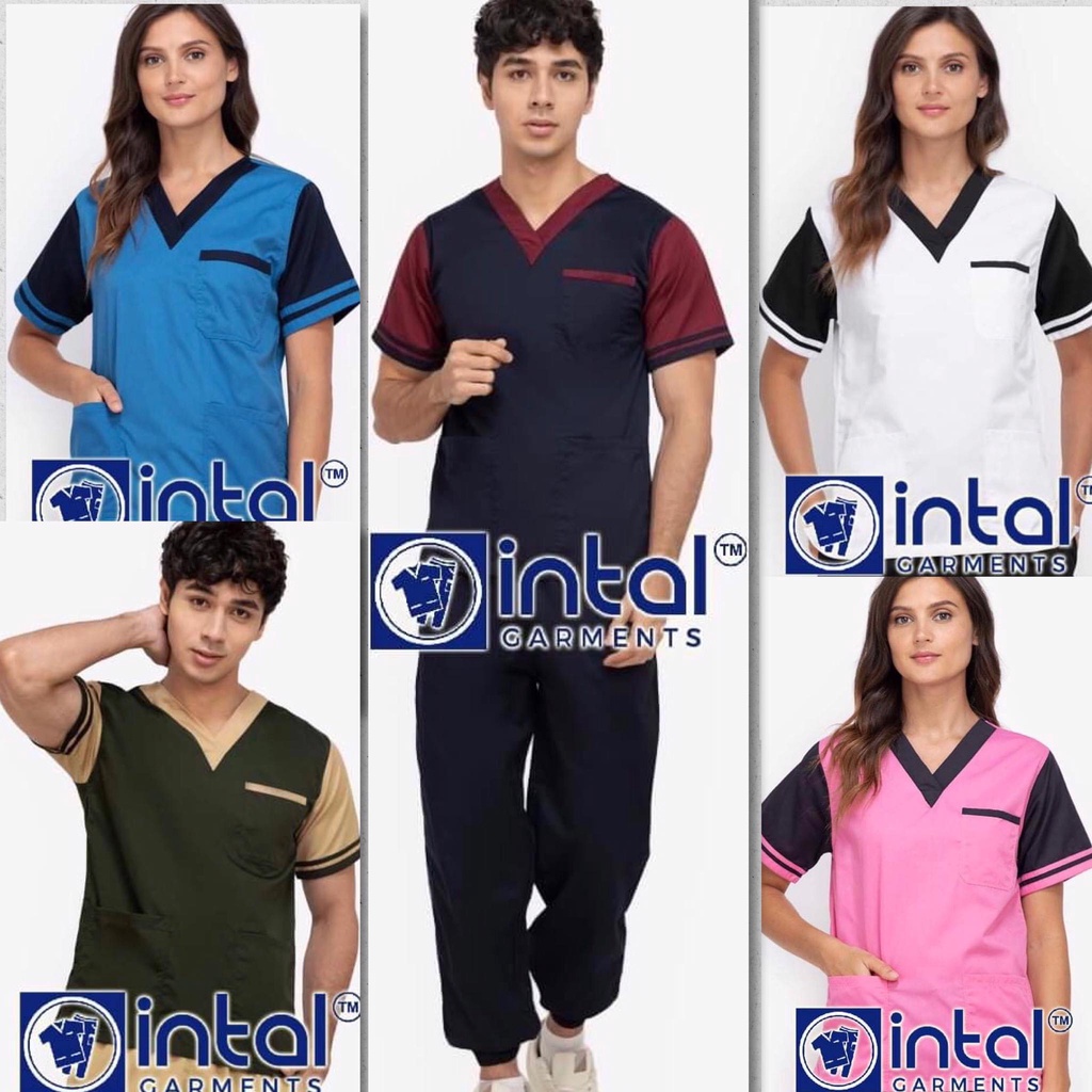 SCRUB SUIT 01D JOGGER 4Pocket Pants HIGH QUALITY VNeck Scrubsuit