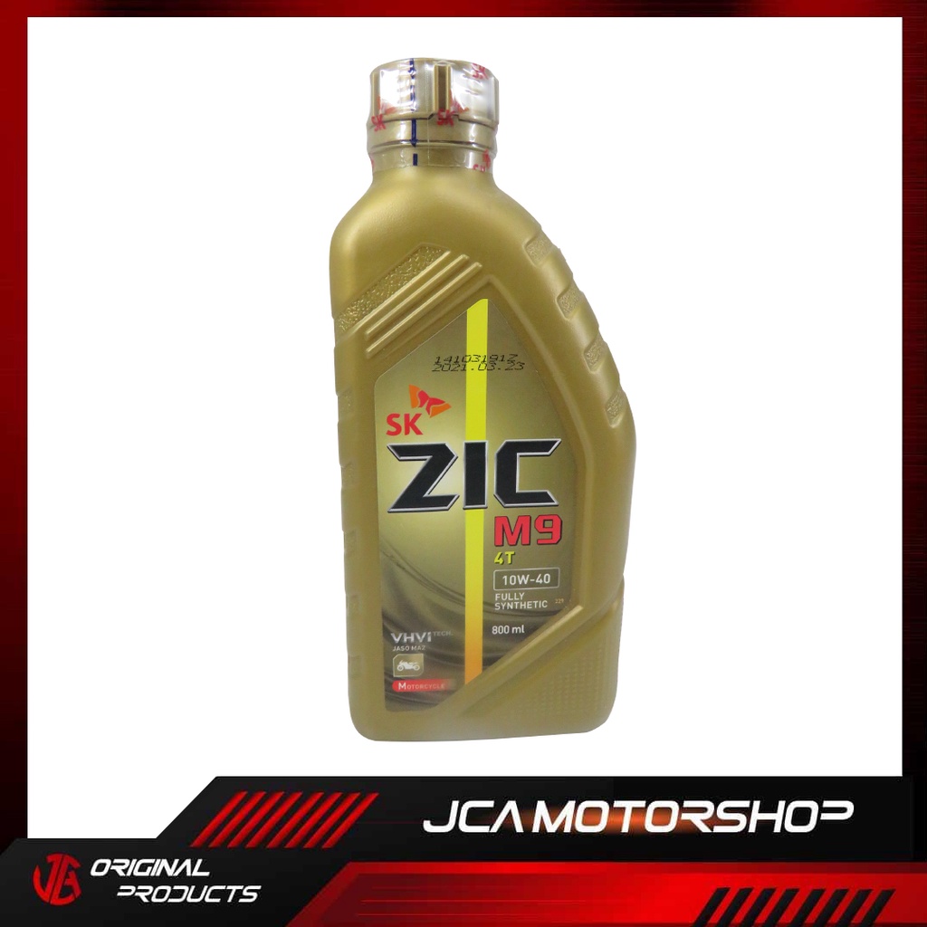 ORIGINAL ZIC ENGINE OIL M9 10W40 800ML FULLY SYNTHETIC (MOTORCYCLE