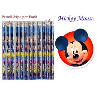 24 pcs Mickey Mouse Pencil Giveaway Items Prizes School Supplies Gift for Happy Birthday Party #1
