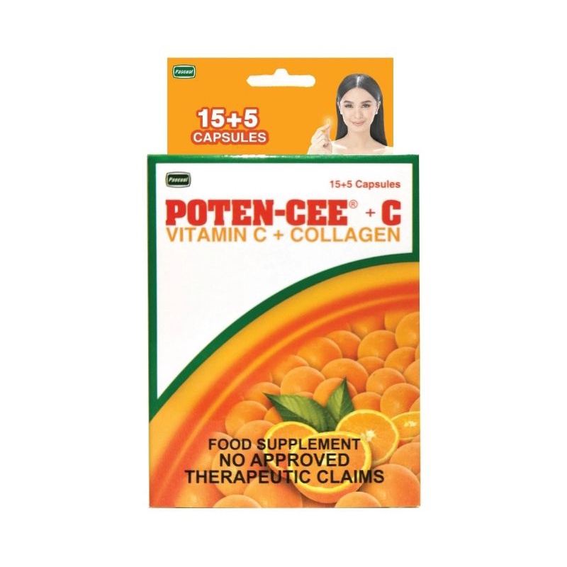 Potencee vitamin C plus collagen (20capsules) Shopee Philippines